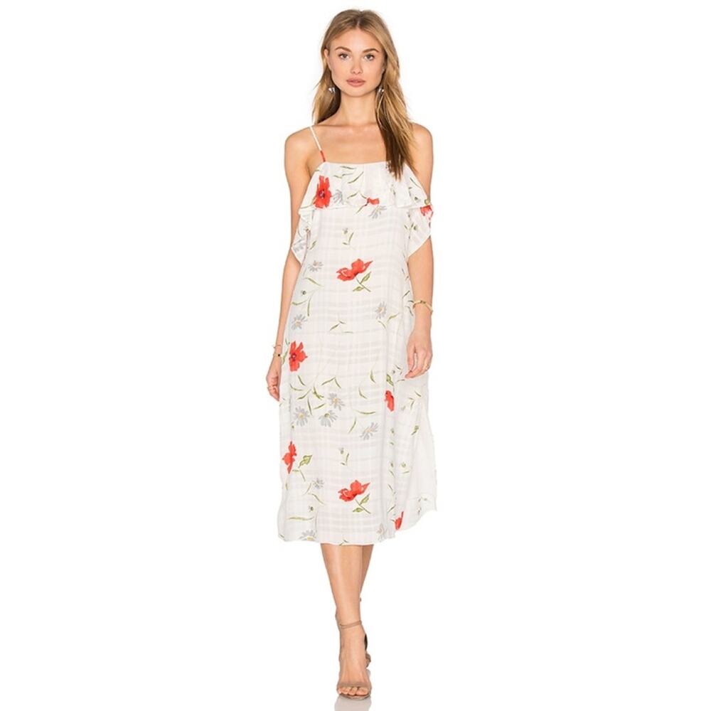 Privacy Please Hiland Dress in White Small